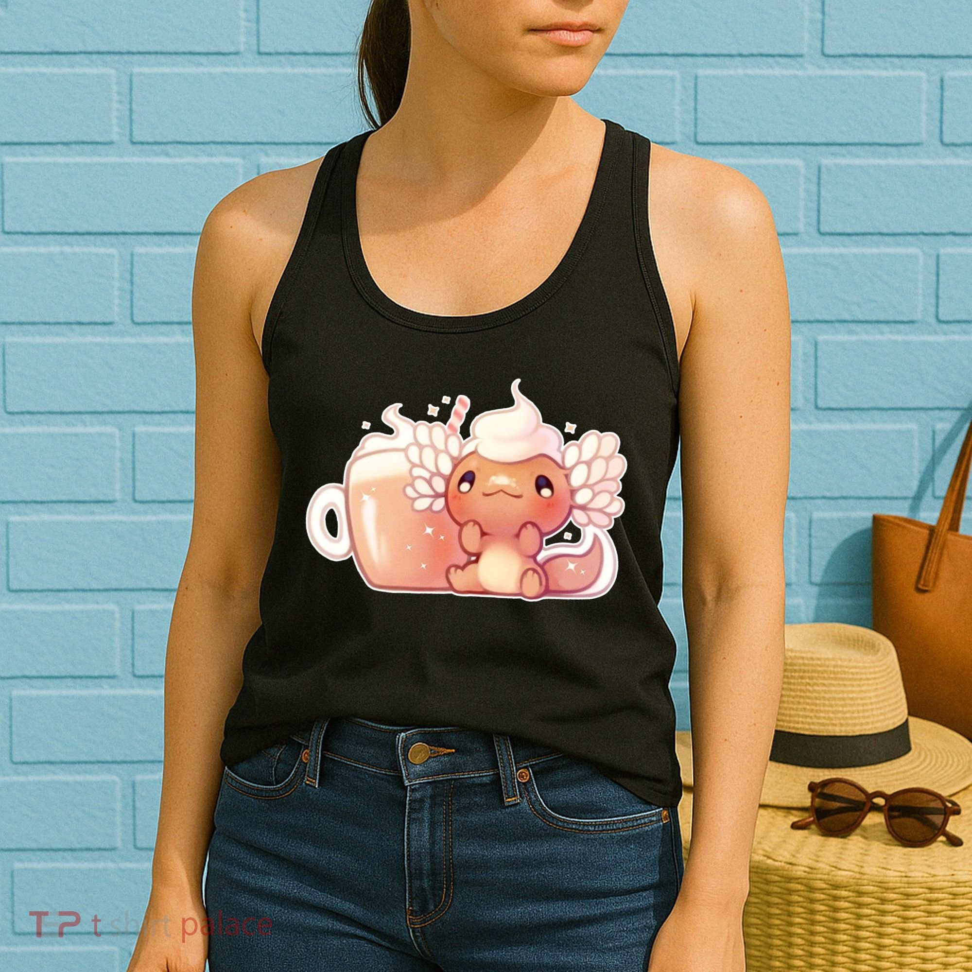 Cappuccino Axolotl Women's Tank Top