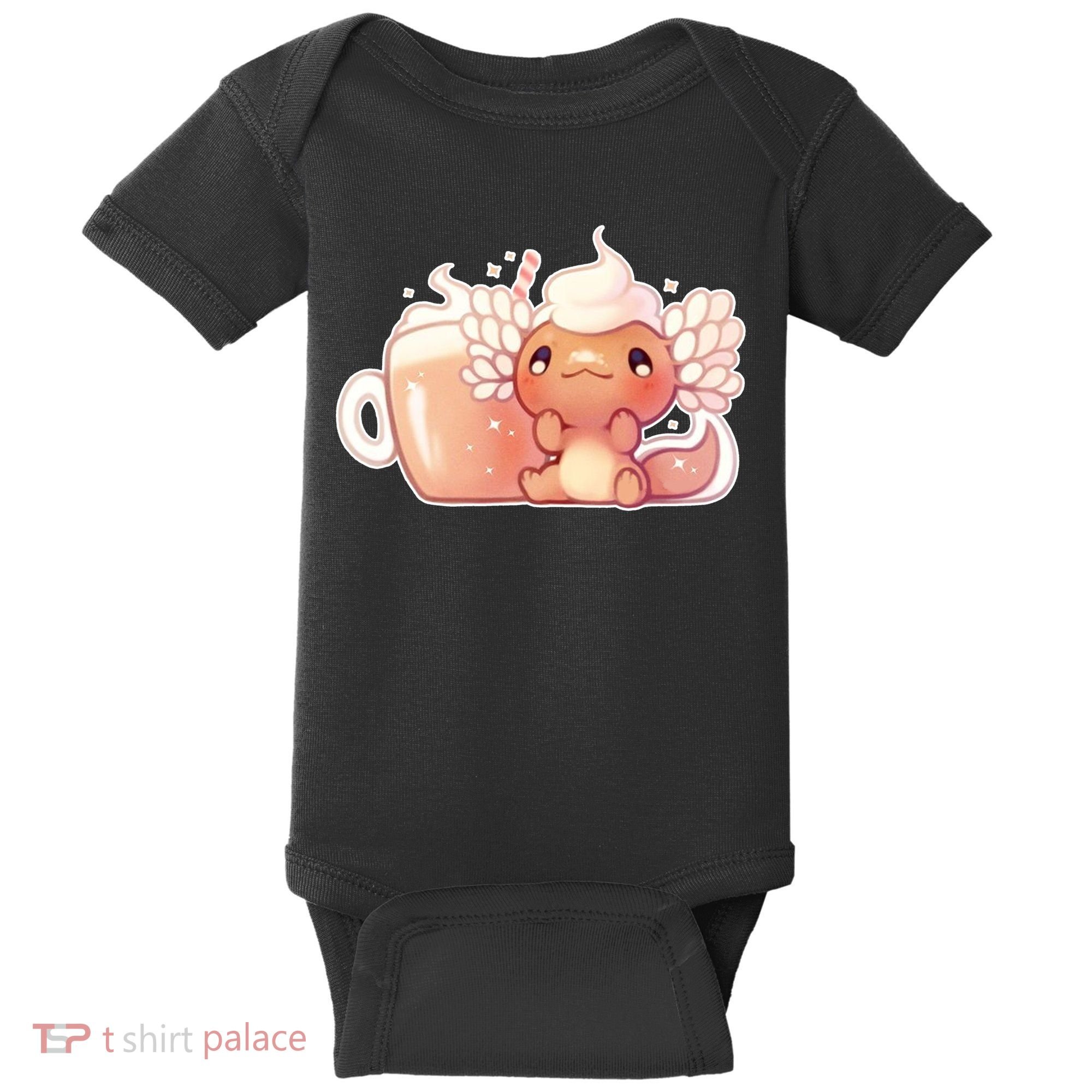 Cappuccino Axolotl Baby Bodysuit