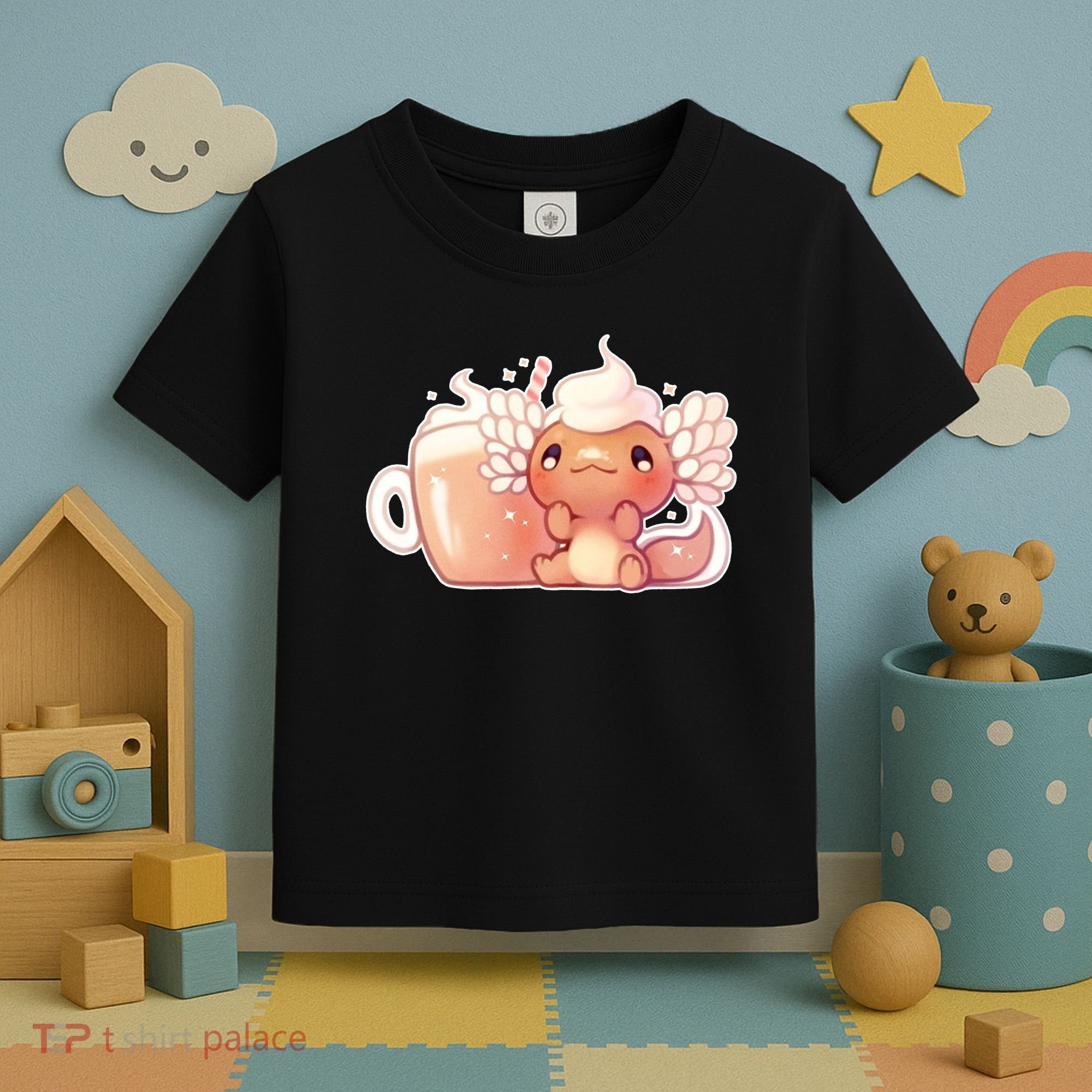 Cappuccino Axolotl Toddler T-Shirt