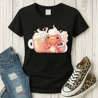 Cappuccino Axolotl Women's T-Shirt thumb 3