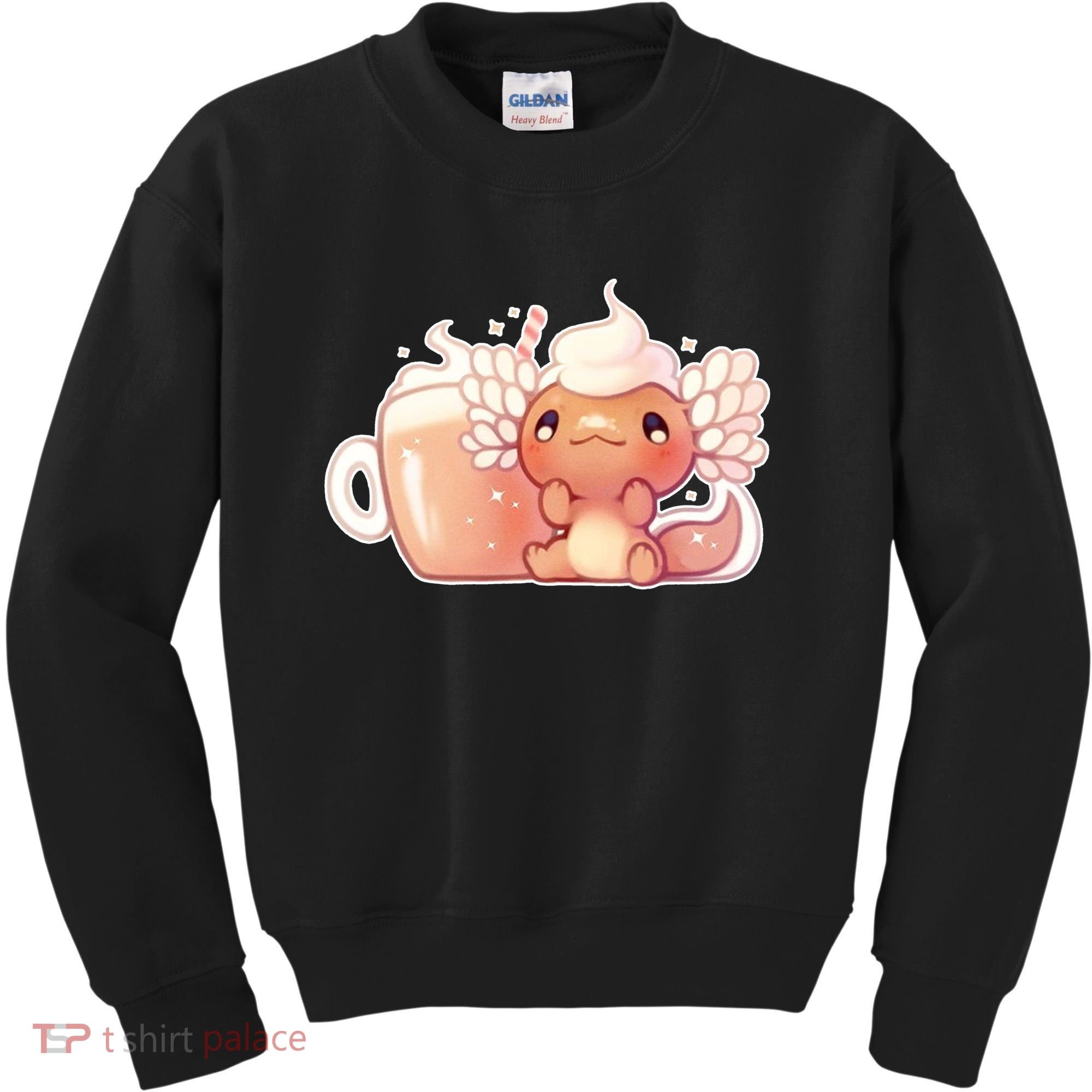 Cappuccino Axolotl Kids Sweatshirt