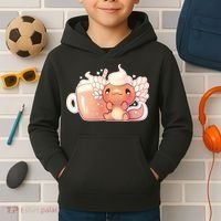 Cappuccino Axolotl Kids Hoodie thumb 2