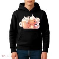 Cappuccino Axolotl Kids Hoodie thumb 4