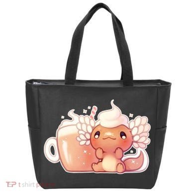 Cappuccino Axolotl Tote Bag