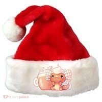 Cappuccino Axolotl Santa Hat thumb 0