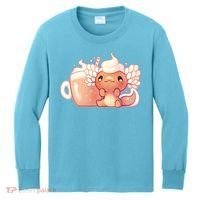Cappuccino Axolotl Kids Long Sleeve Shirt thumb 0