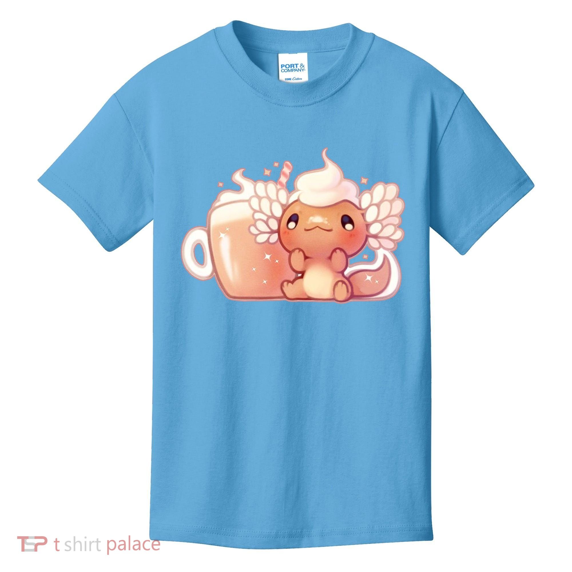 Cappuccino Axolotl Kids T-Shirt