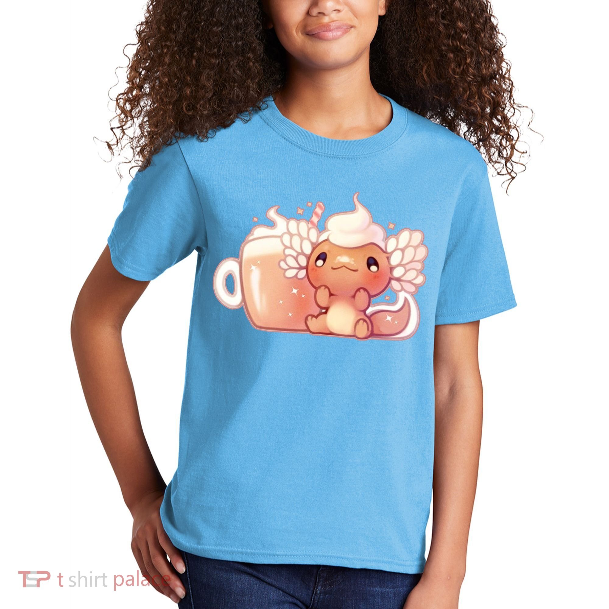 Cappuccino Axolotl Kids T-Shirt