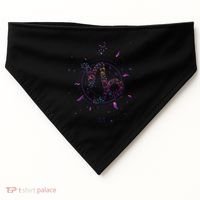 Capricorn Floral Zodiac USA-Made Doggie Bandana thumb 0