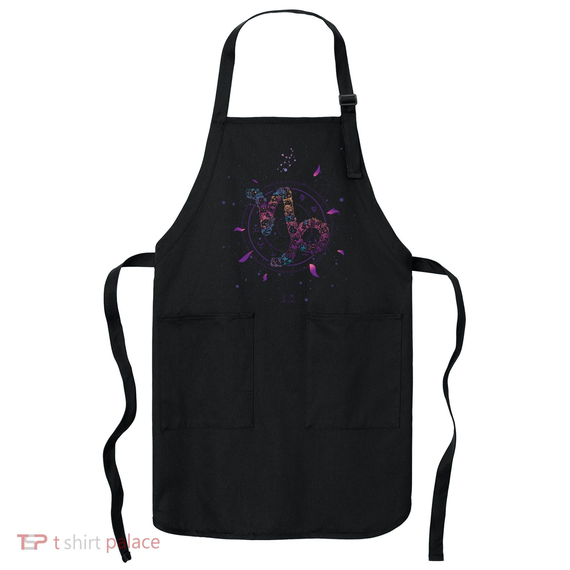 Capricorn Floral Zodiac Apron