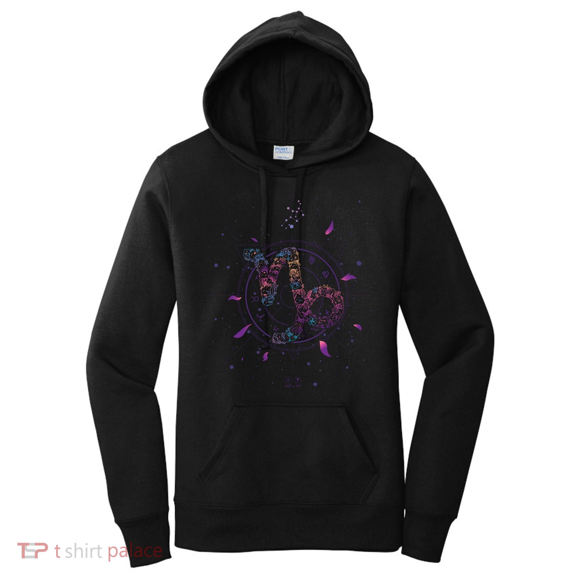 Capricorn Floral Zodiac Women's Hoodie