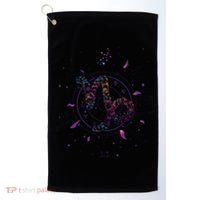 Capricorn Floral Zodiac Golf Towel thumb 0