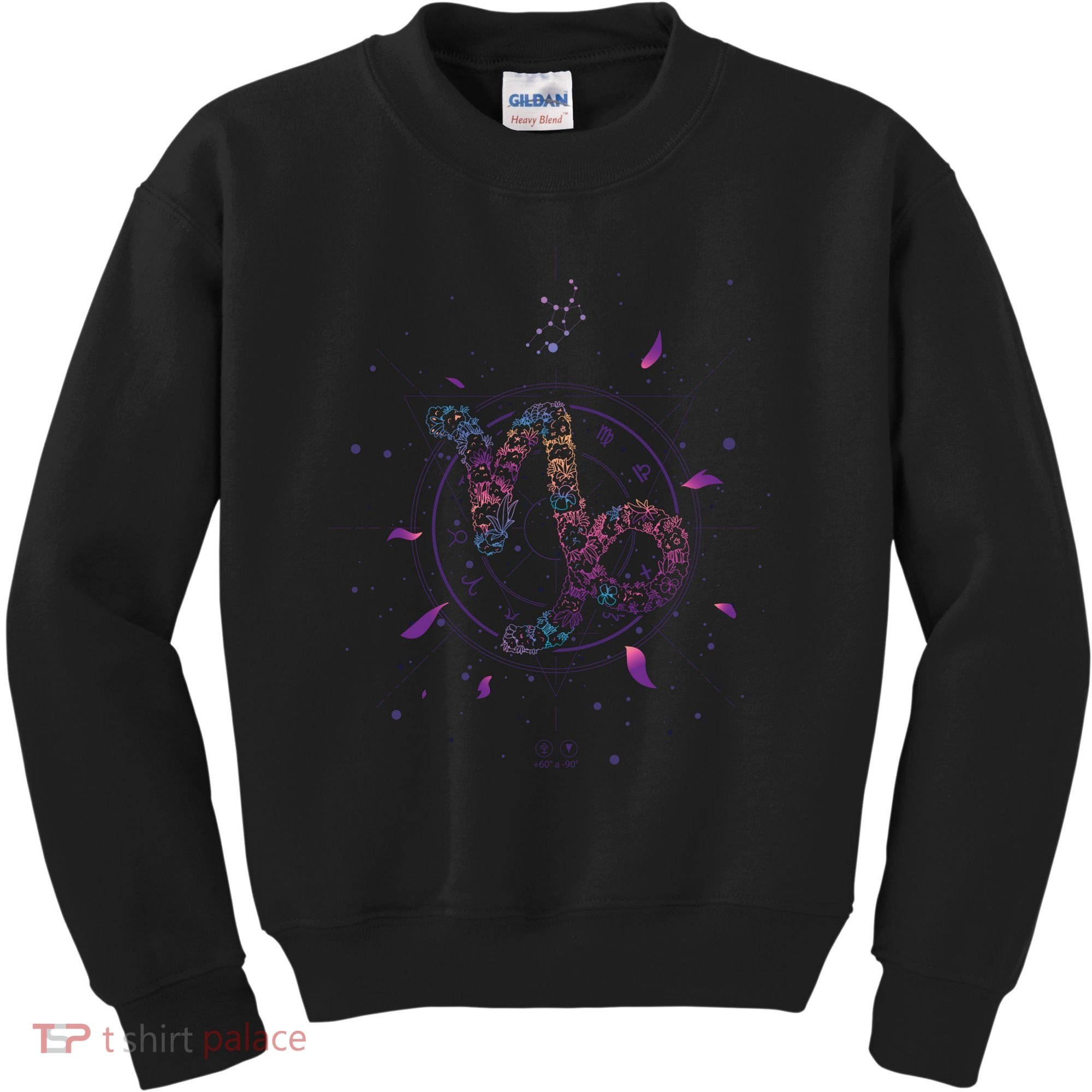 Capricorn Floral Zodiac Kids Sweatshirt