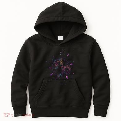 Capricorn Floral Zodiac Kids Hoodie
