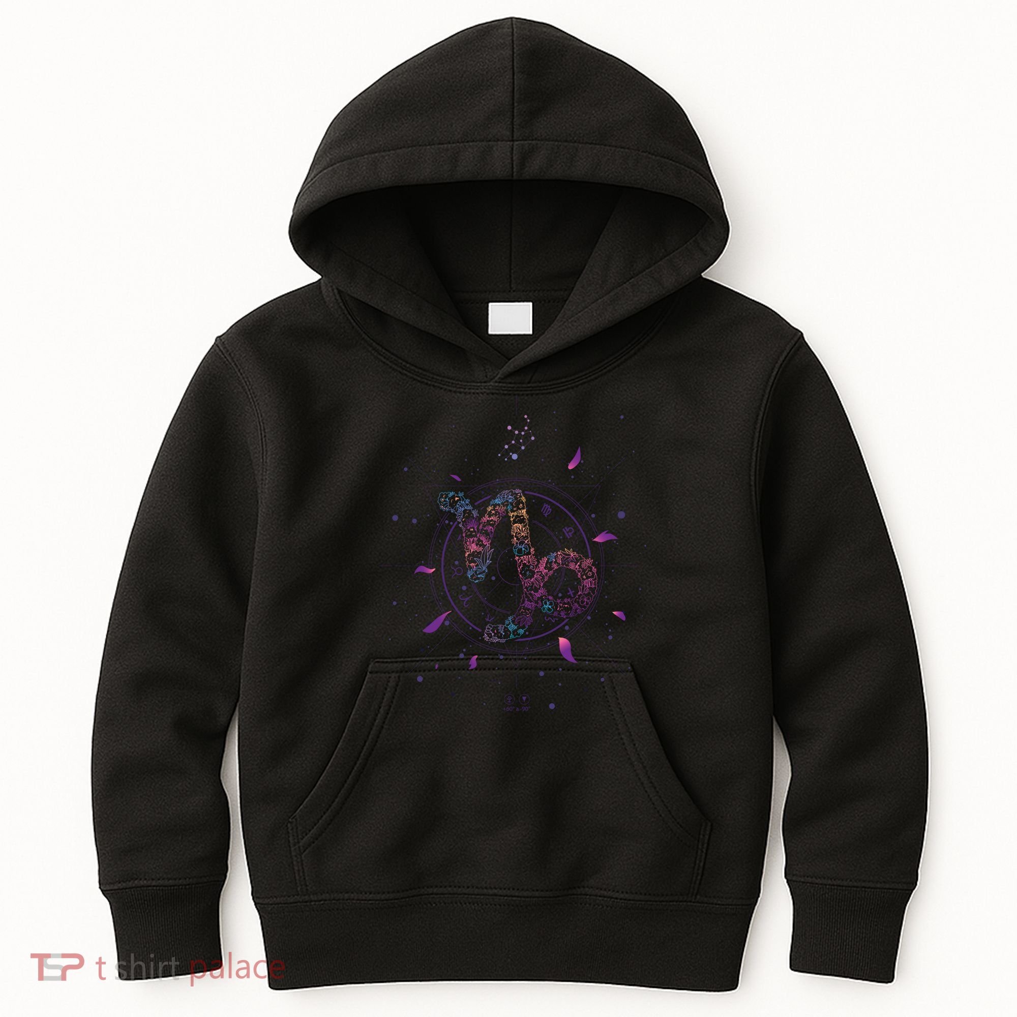 Capricorn Floral Zodiac Kids Hoodie