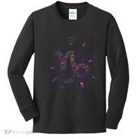 Capricorn Floral Zodiac Kids Long Sleeve Shirt thumb 0