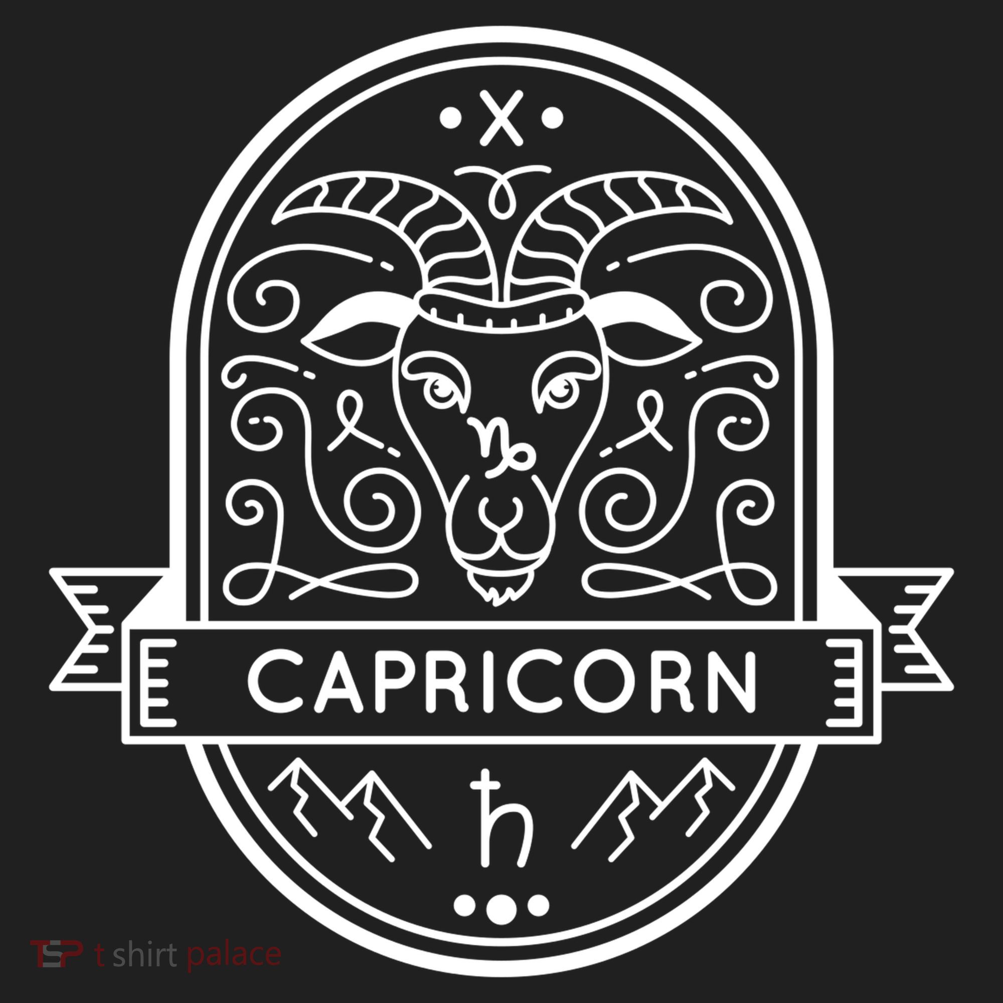 Capricorn Zodiac Symbol Design Women's Sweatshirt