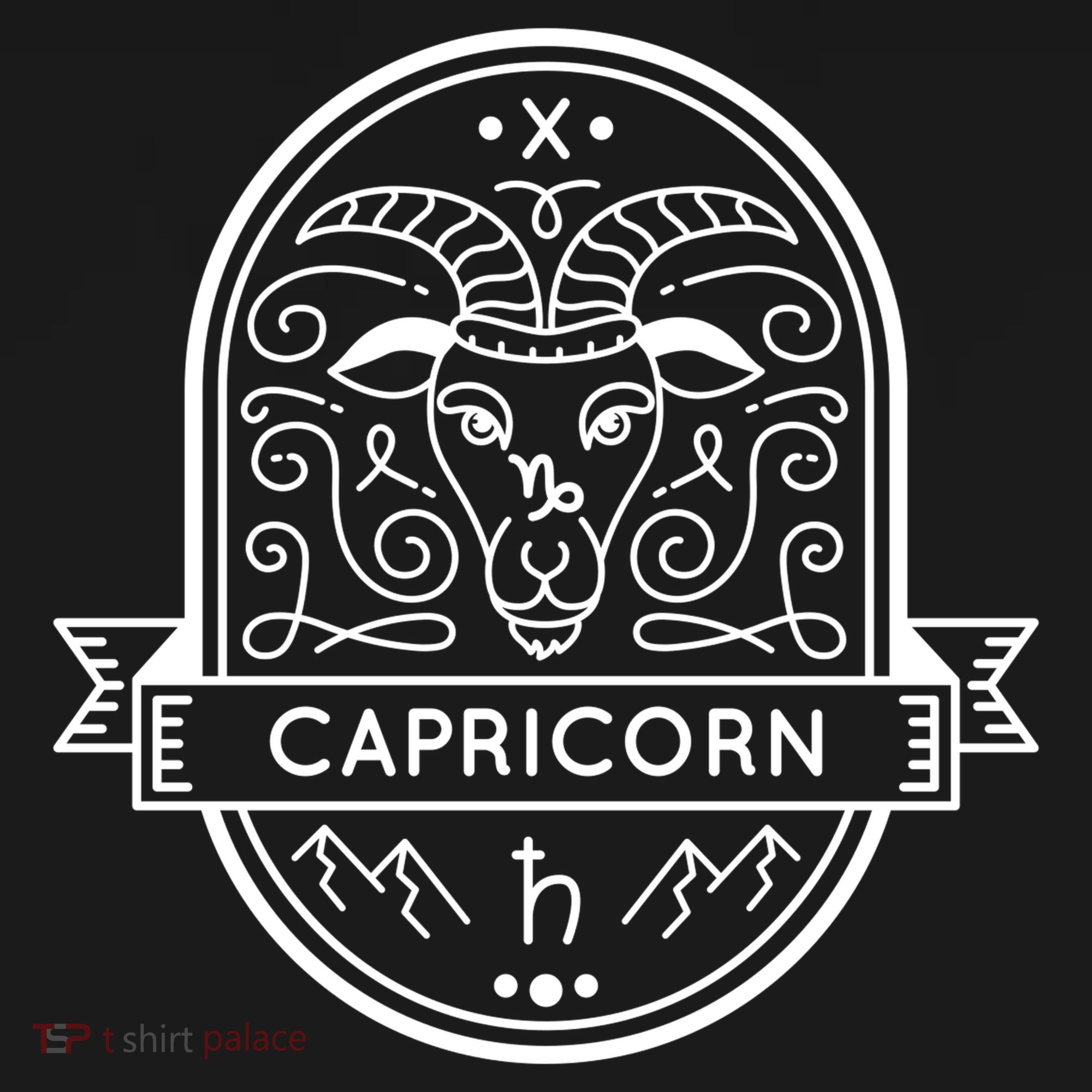 Capricorn Zodiac Symbol Design Coaster