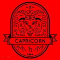 Capricorn Zodiac Symbol Design Santa Hat thumb 1