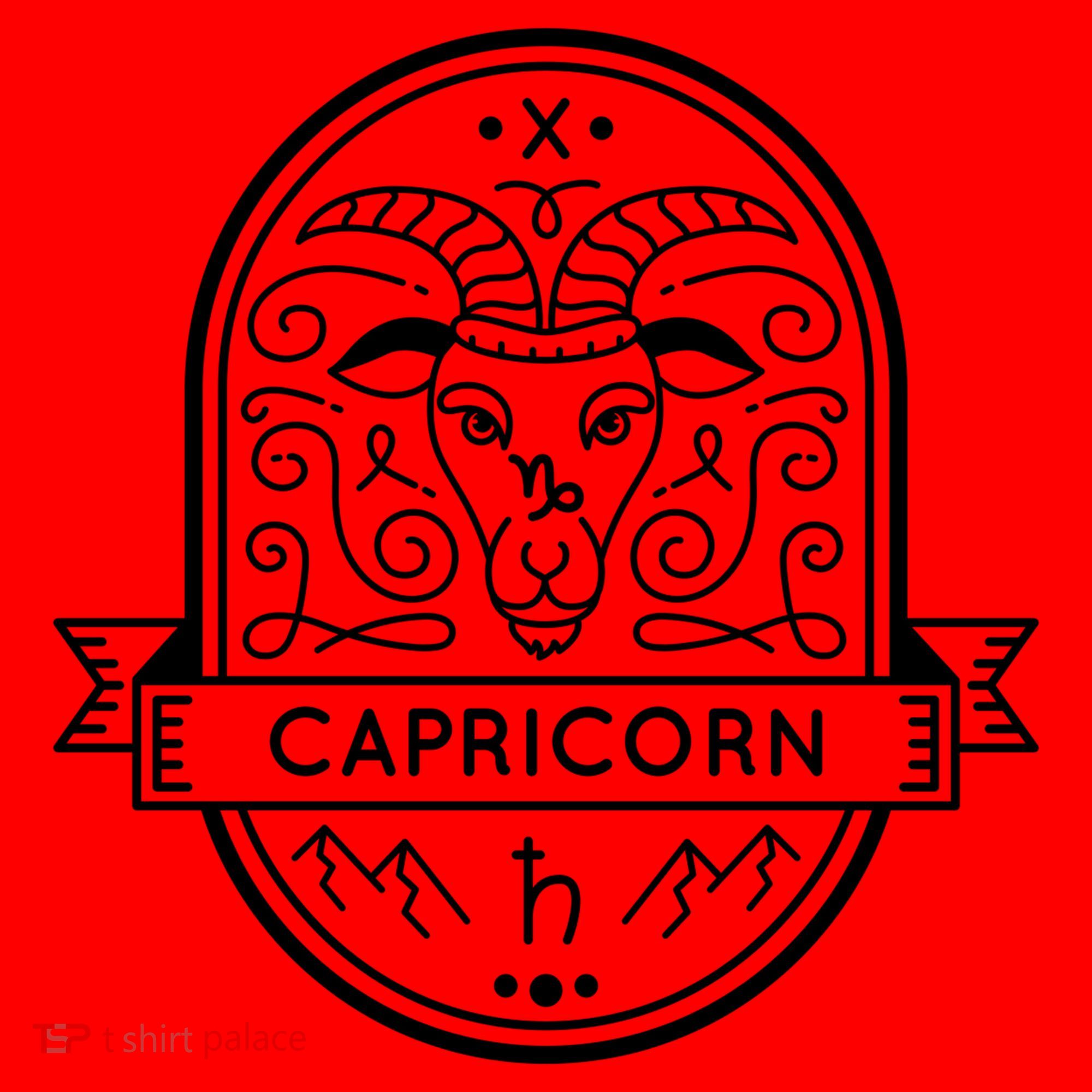 Capricorn Zodiac Symbol Design Santa Hat
