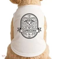 Capricorn Zodiac Symbol Design Doggie Tank thumb 0