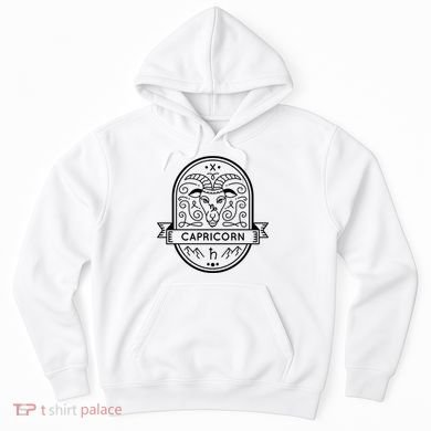 Capricorn Zodiac Symbol Design Hoodie