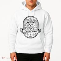 Capricorn Zodiac Symbol Design Hoodie thumb 2