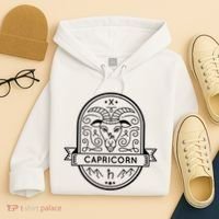 Capricorn Zodiac Symbol Design Hoodie thumb 4