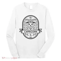 Capricorn Zodiac Symbol Design Long Sleeve Shirt thumb 0