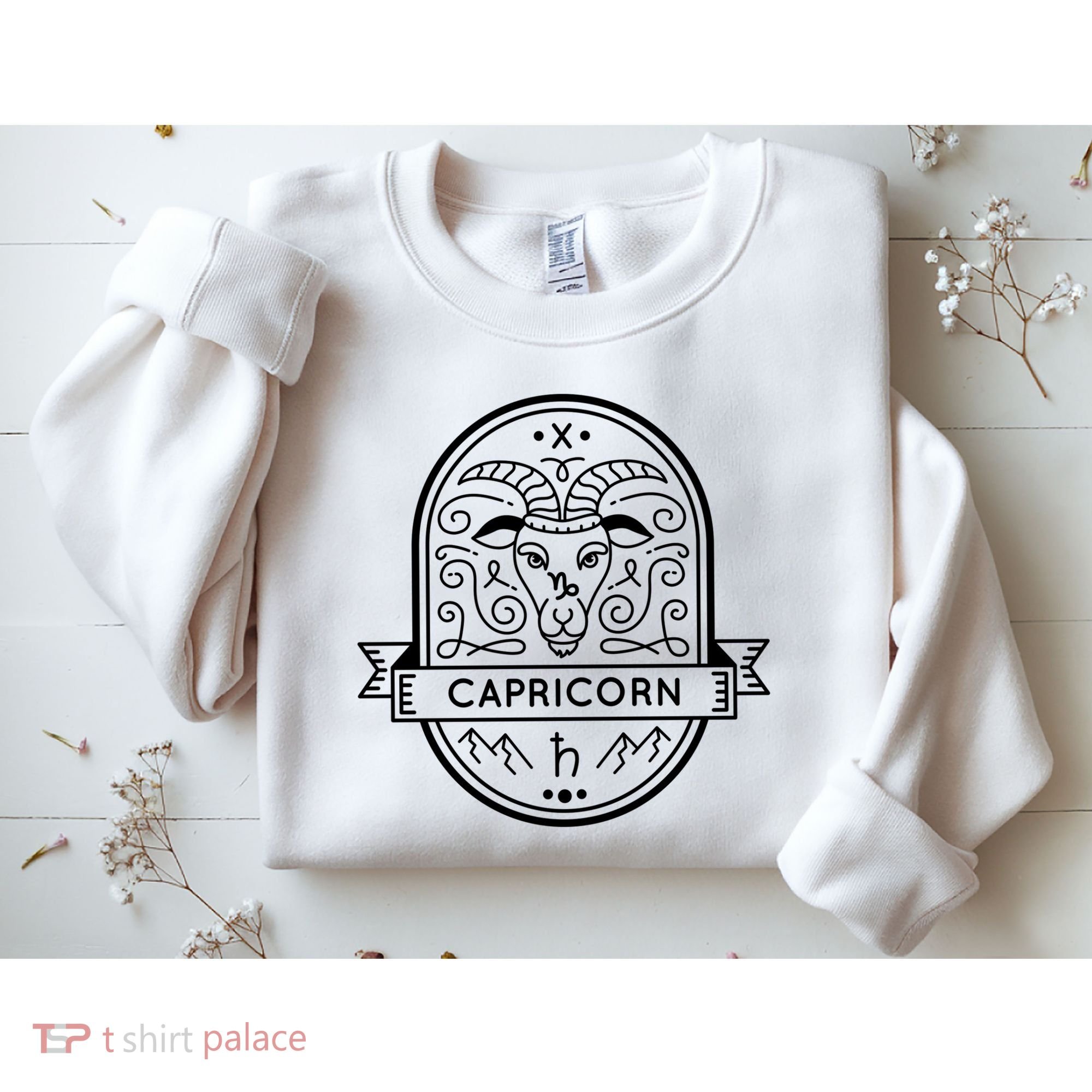 Capricorn Zodiac Symbol Design Sweatshirt