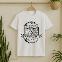 Capricorn Zodiac Symbol Design T-Shirt thumb 2