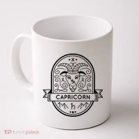 Capricorn Zodiac Symbol Design Coffee Mug thumb 0