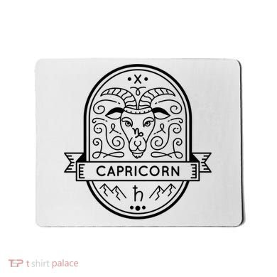 Capricorn Zodiac Symbol Design Mousepad
