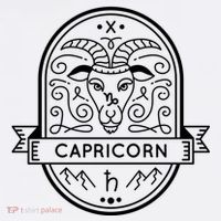 Capricorn Zodiac Symbol Design Hat thumb 2