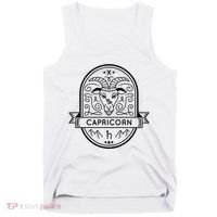 Capricorn Zodiac Symbol Design Tank Top thumb 0