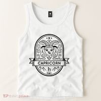 Capricorn Zodiac Symbol Design Tank Top thumb 2