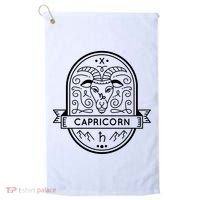 Capricorn Zodiac Symbol Design Golf Towel thumb 0