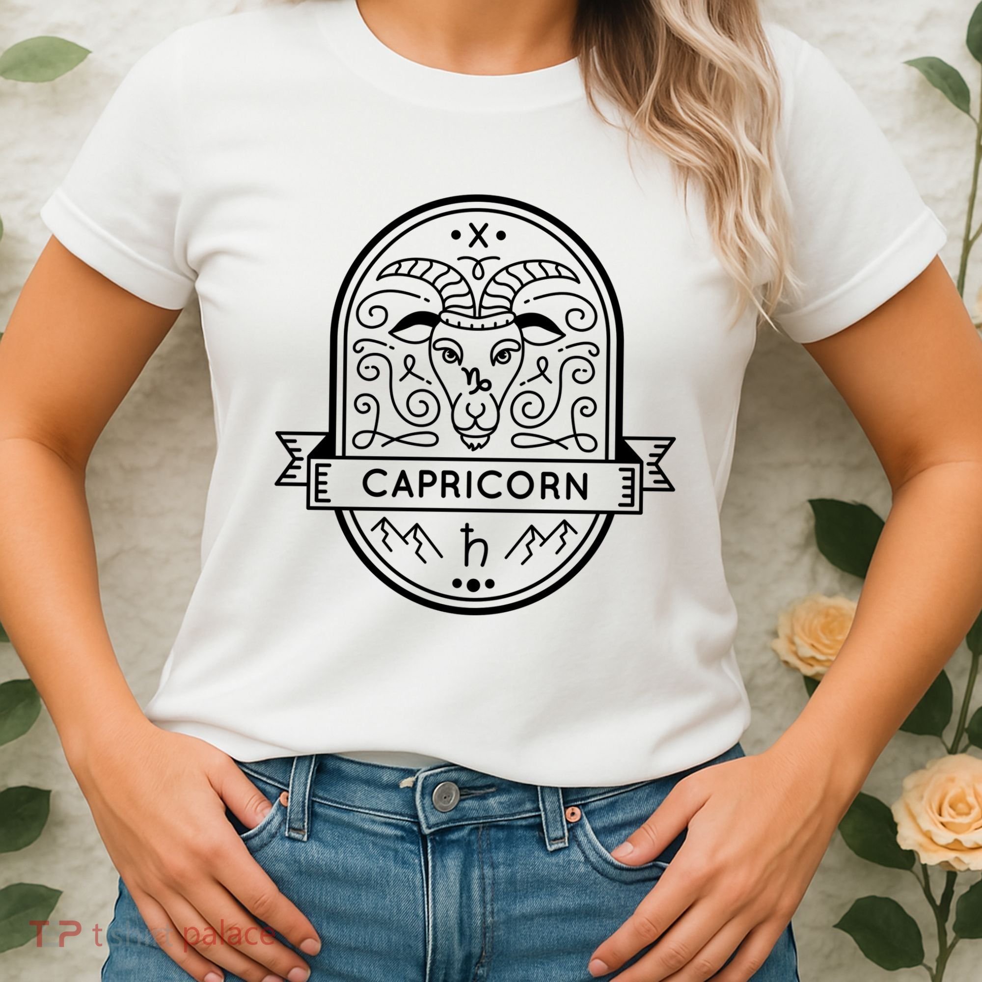 Capricorn Zodiac Symbol Design Women's T-Shirt