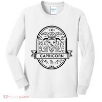 Capricorn Zodiac Symbol Design Kids Long Sleeve Shirt thumb 0