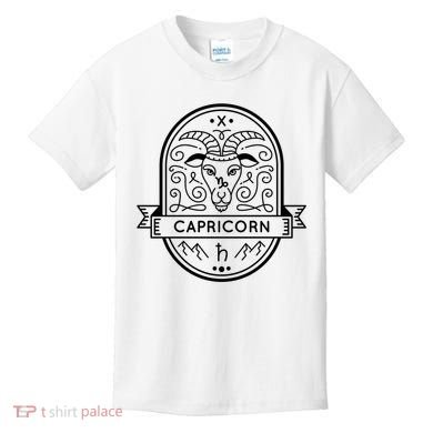Capricorn Zodiac Symbol Design Kids T-Shirt