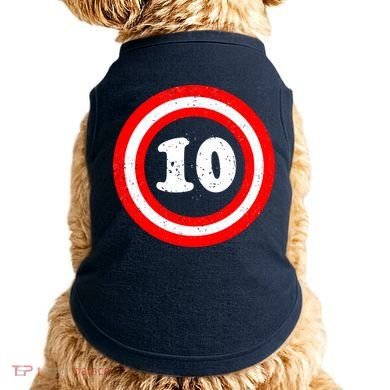 Captain 10th Birthday Doggie Tank
