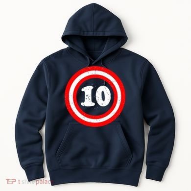 Captain 10th Birthday Hoodie
