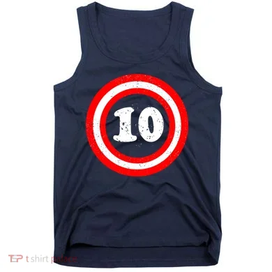 Captain 10th Birthday Tank Top