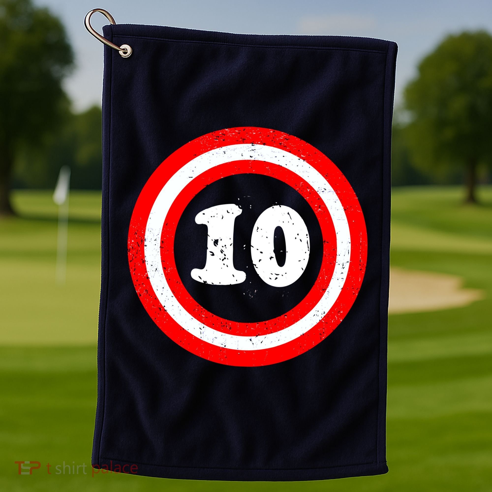 Captain 10th Birthday Golf Towel