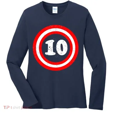 Captain 10th Birthday Women's Long Sleeve Shirt