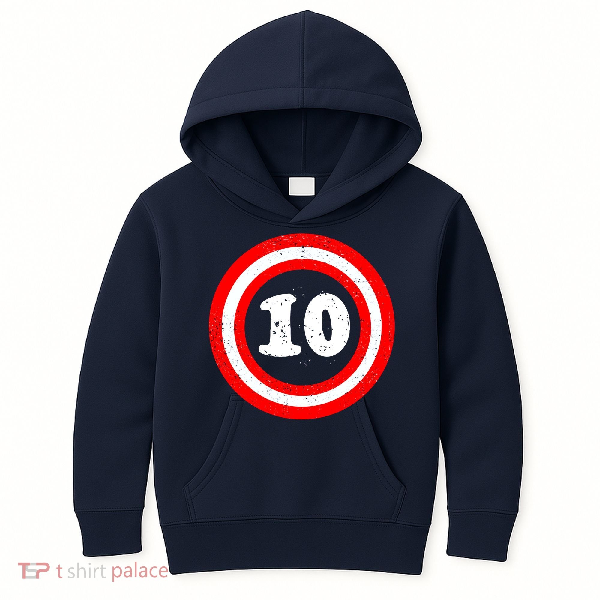 Captain 10th Birthday Kids Hoodie