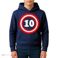 Captain 10th Birthday Kids Hoodie thumb 4