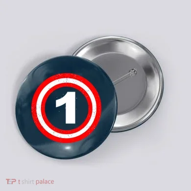 Captain 1st Birthday Button