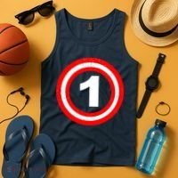 Captain 1st Birthday Tank Top thumb 4