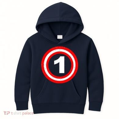 Captain 1st Birthday Kids Hoodie